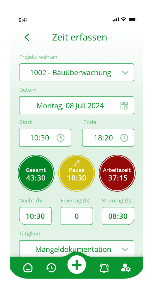 Bamsenet App Erfassen3
